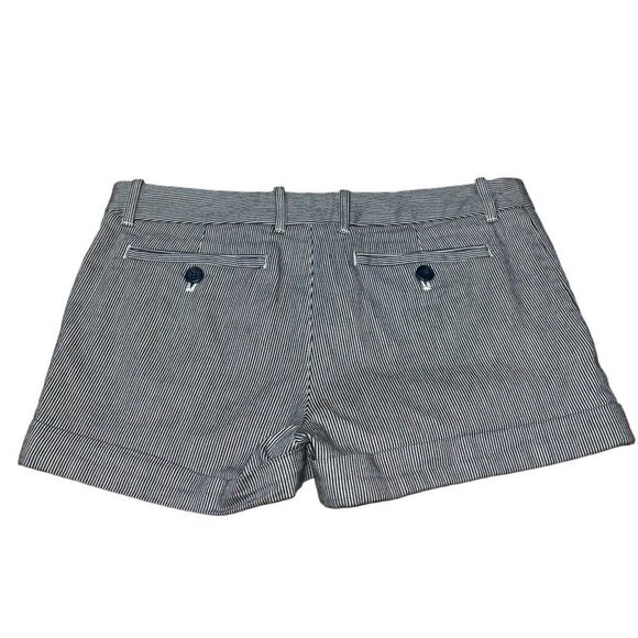 Talula Women's Size 2 Denim Shorts Striped w. Beltloops Cotton Blend Preppy - Picture 4 of 5